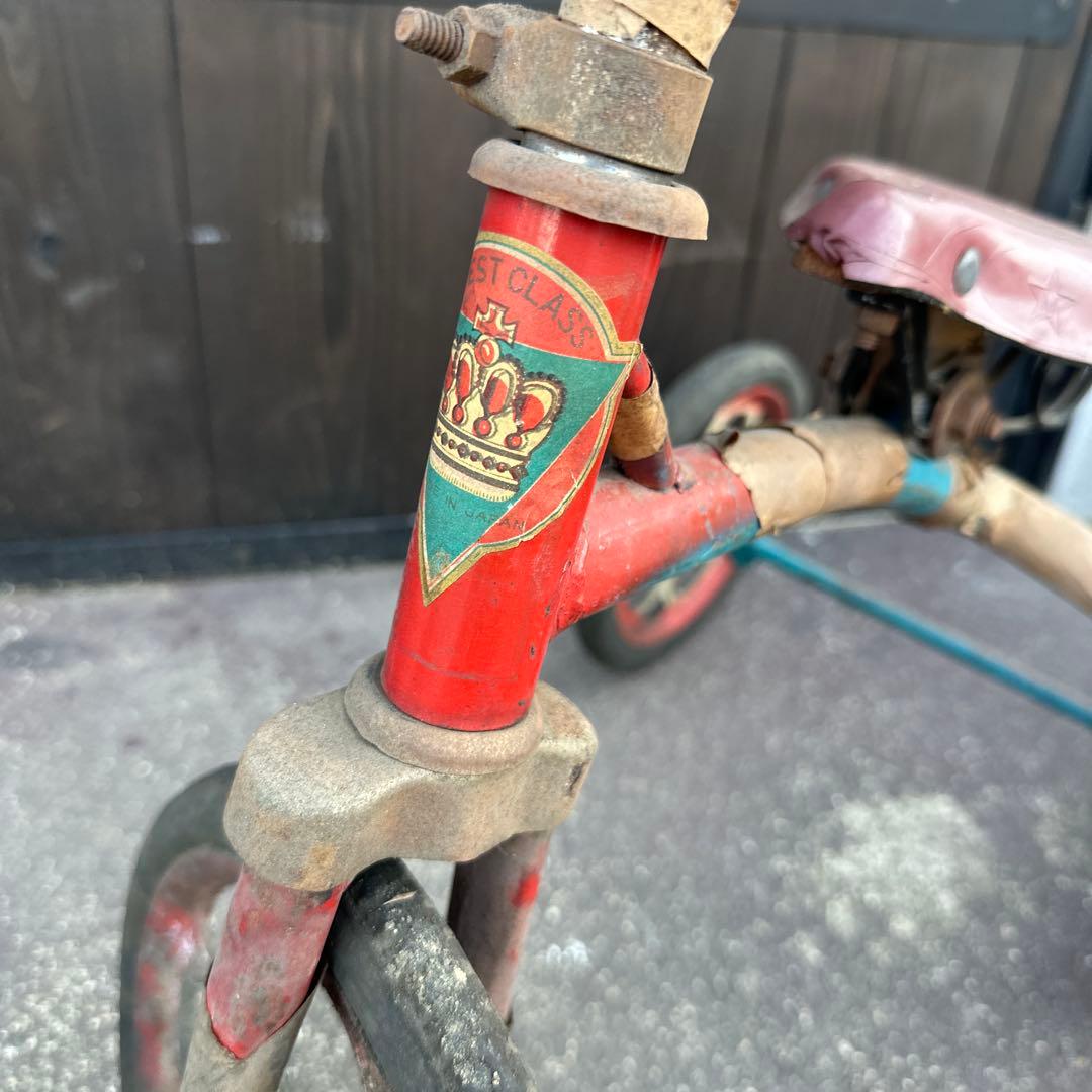 お値下げ‼️蔵から出てきた　アンティーク三輪車　デッドストック