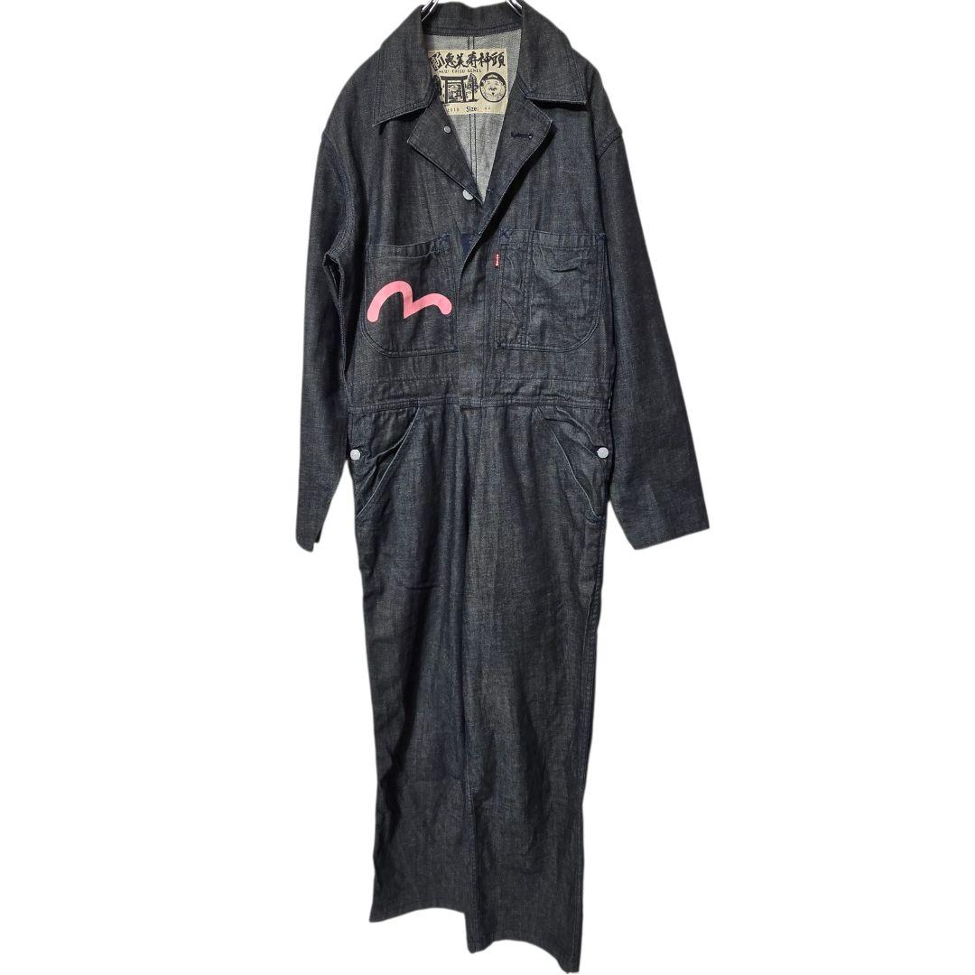 EVISU エヴィス 新恵美寿神頭 カバーオール つなぎ　カモメペイント 42