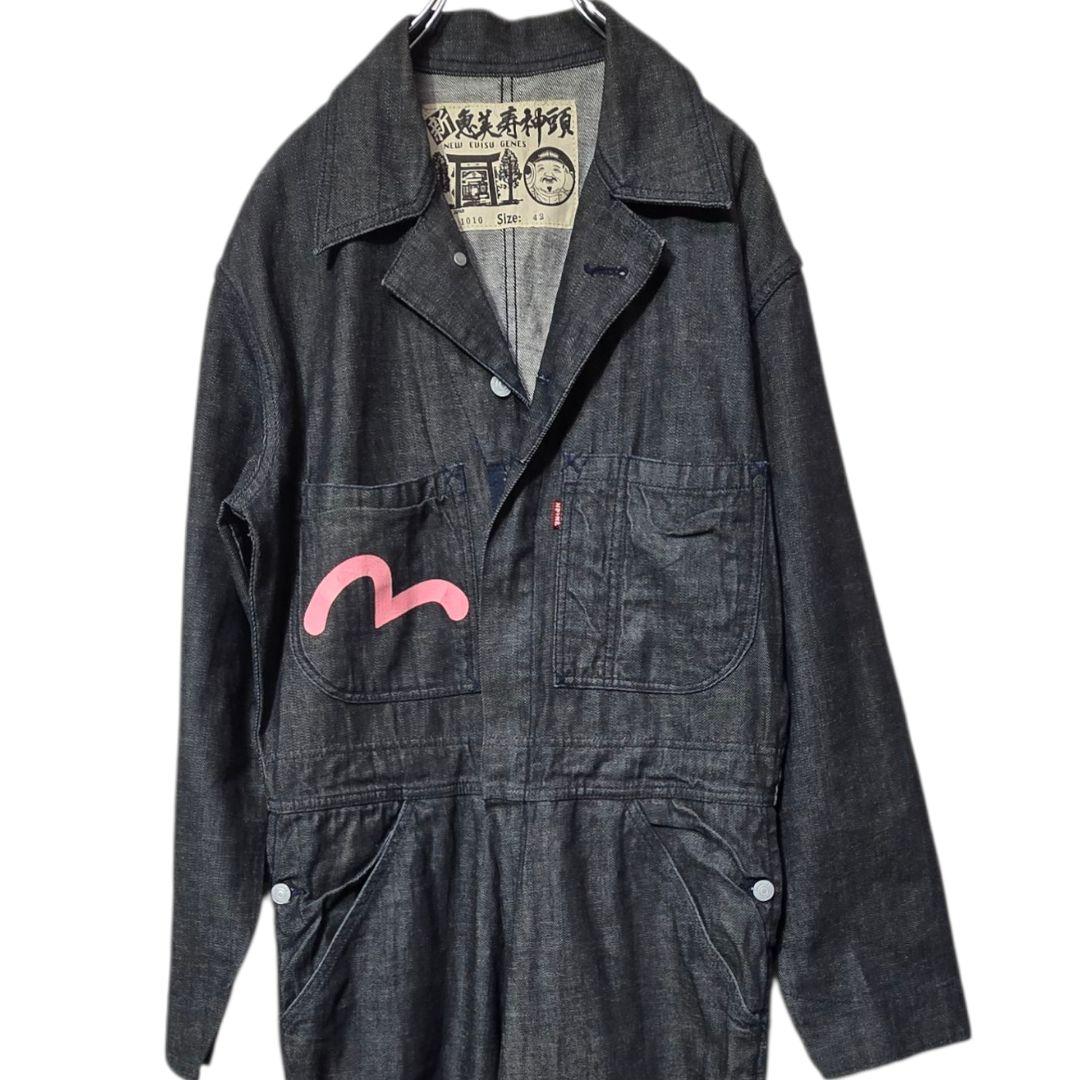 EVISU エヴィス 新恵美寿神頭 カバーオール つなぎ　カモメペイント 42