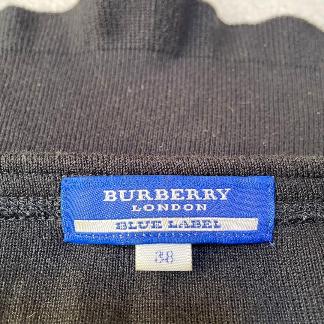 バーバリーブルーレーベル　ノースリーブ　ワンピース　ノバチェック　ニット　38