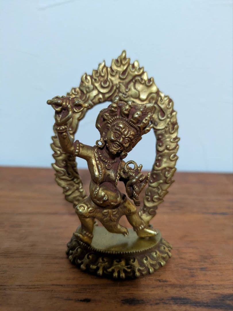 チベット仏教 仏像 金属仏 ヴァジュラ・パーニ 金剛手像 不動明王