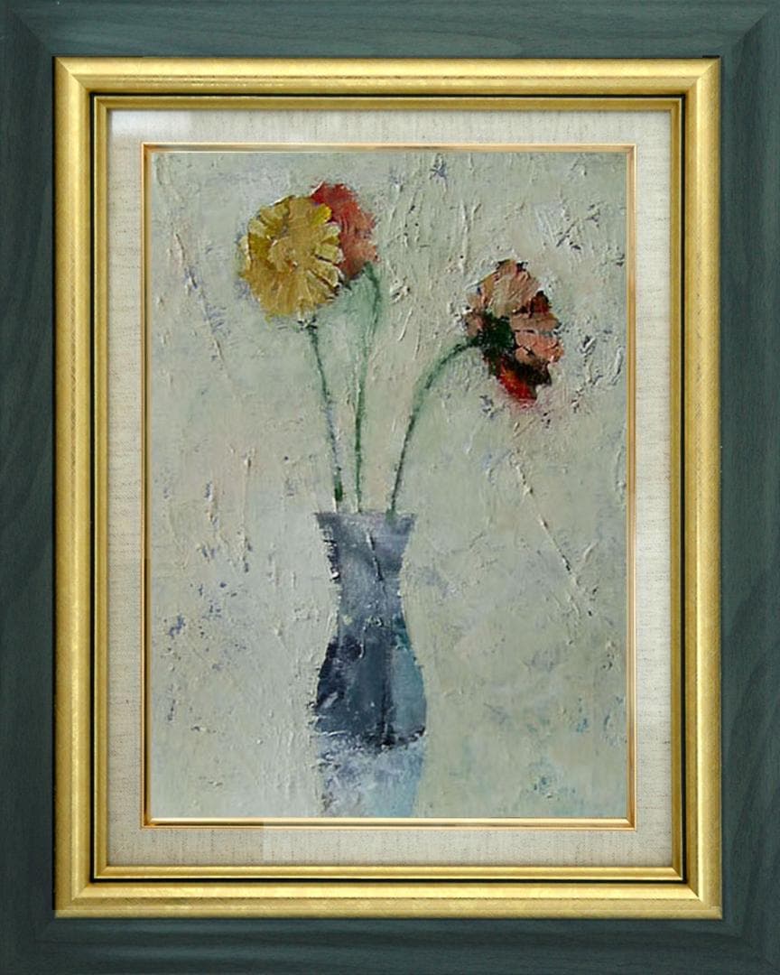 油絵 菅家令子 絵 絵画 インテリア F6-030501 花