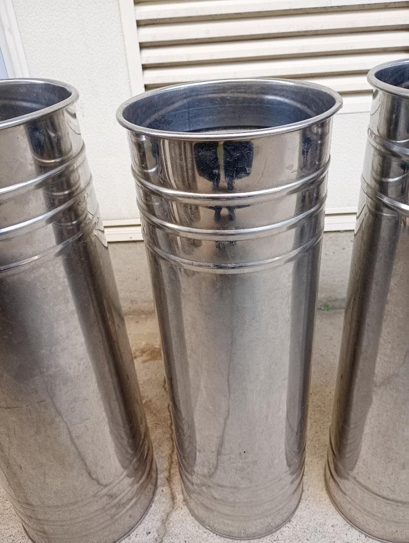 ☆ステンレス花桶 ロングサイズ４個セット No3