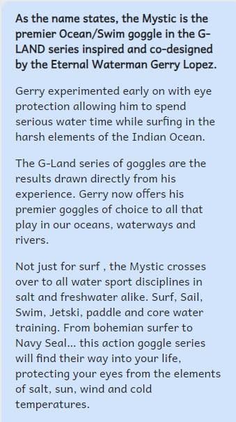 THIRD EYE THE MYSTIC ジエリーロペス オーシャン ゴーグル