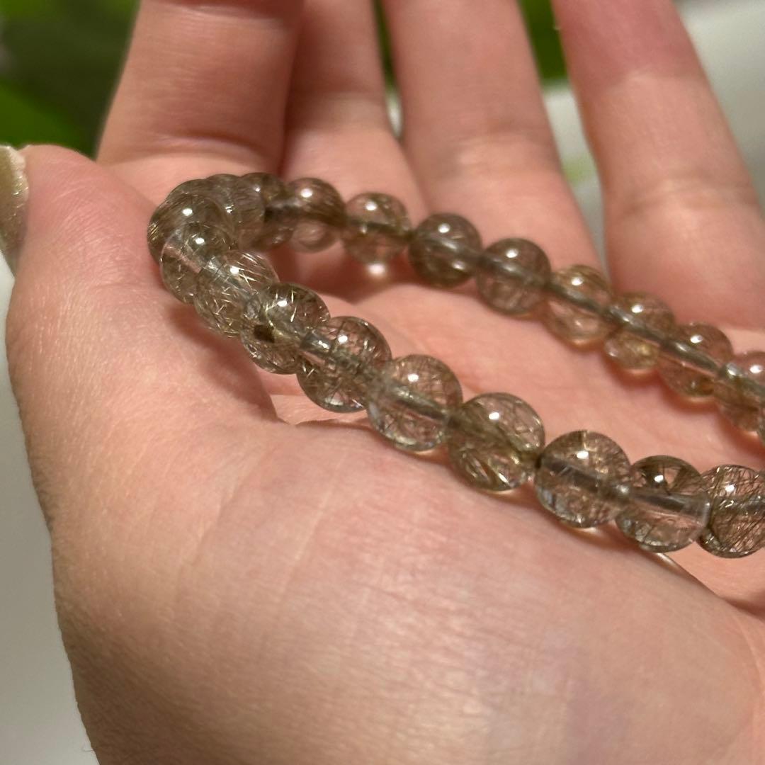 【一点物】最上級レベル シルバールチル 7mm 透明度高 針ミチミチ