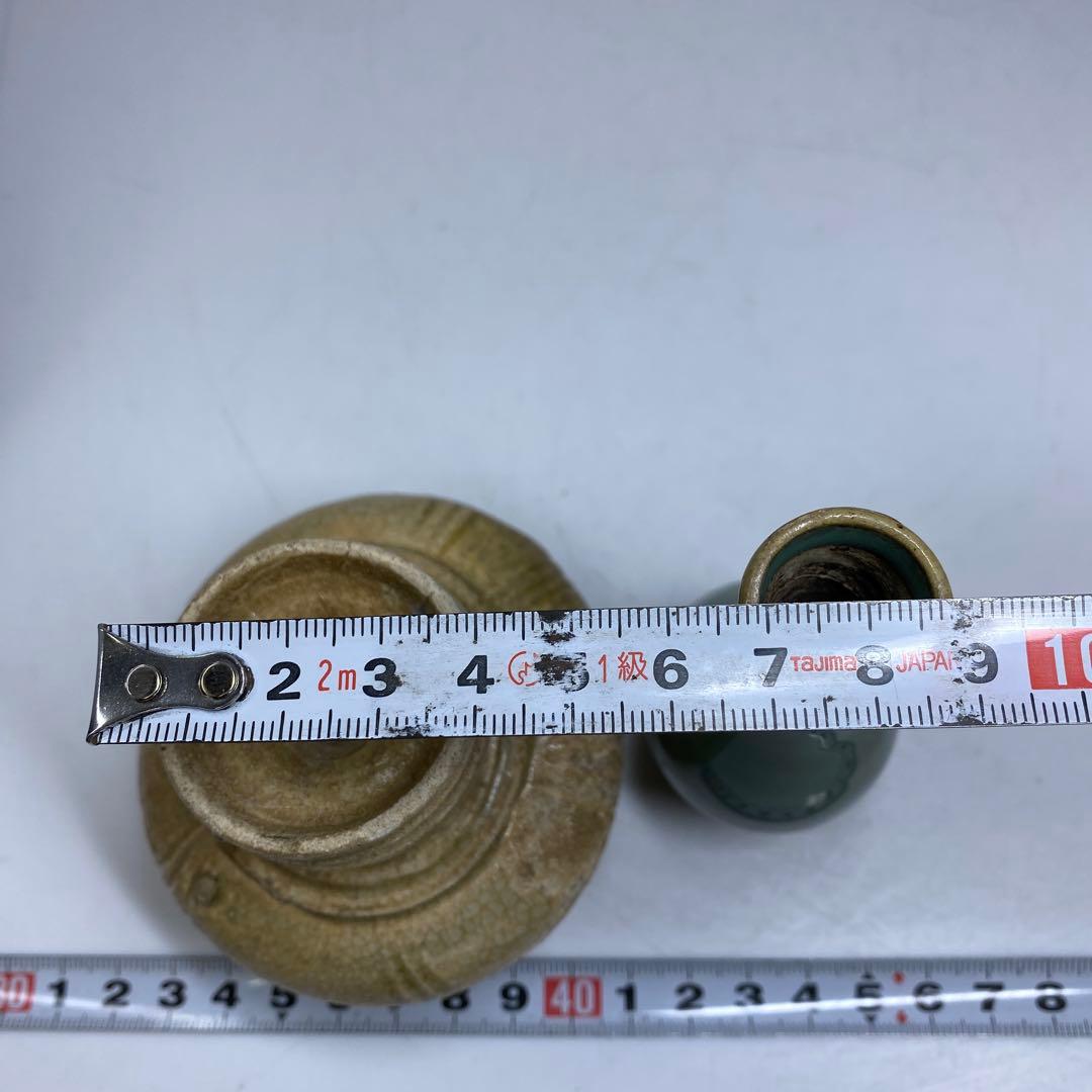 専用　中国古玩　小壺　3点　高さ13.2・9.7・7.5㎝　東な7-0329①