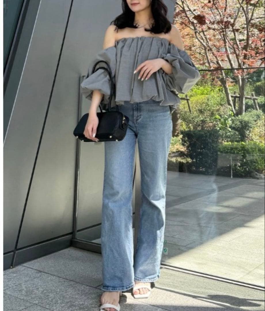 【新品タグ付】anuans/ボリュームバルーントップス