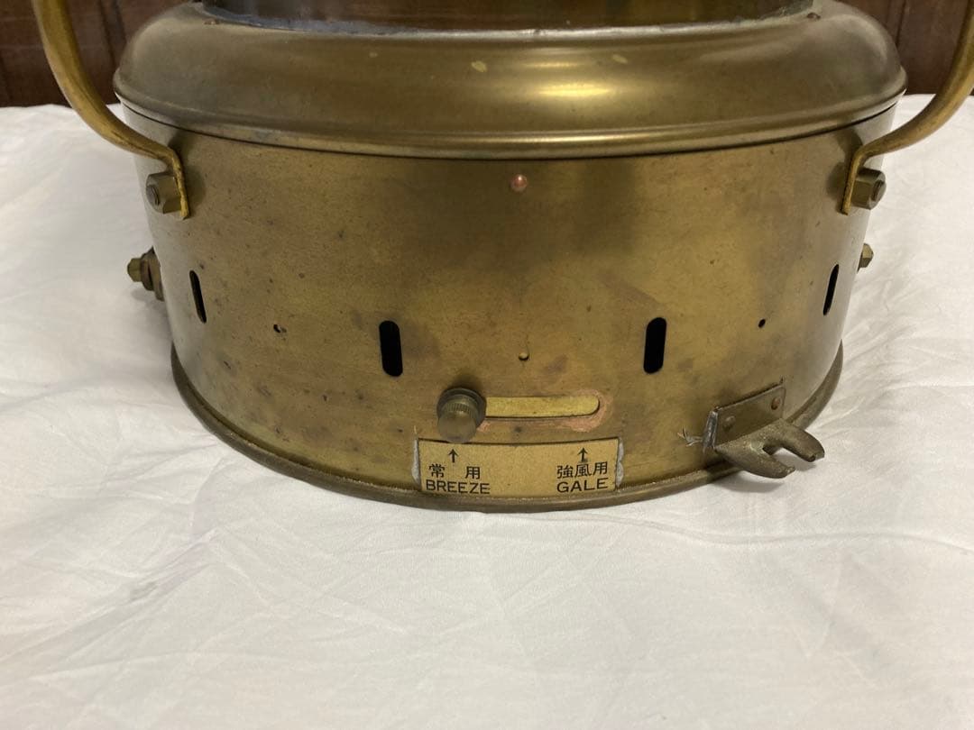 日本船燈株式会社　赤燈（油用）　インテリア　ランタン　アンティーク　昭和43年