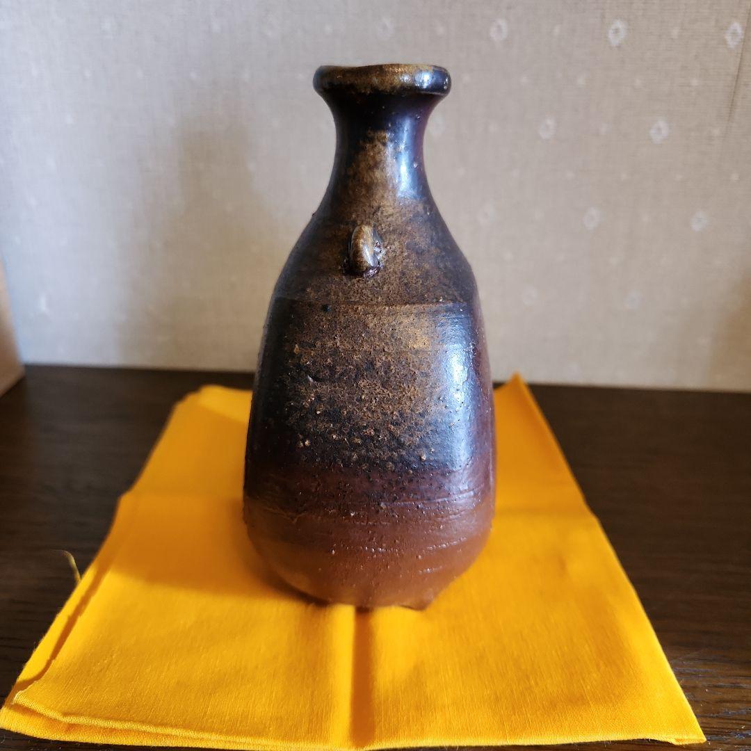 備前焼　高原敏　四方酒徳利　酒器　共箱付き　伝統工芸士　未使用品