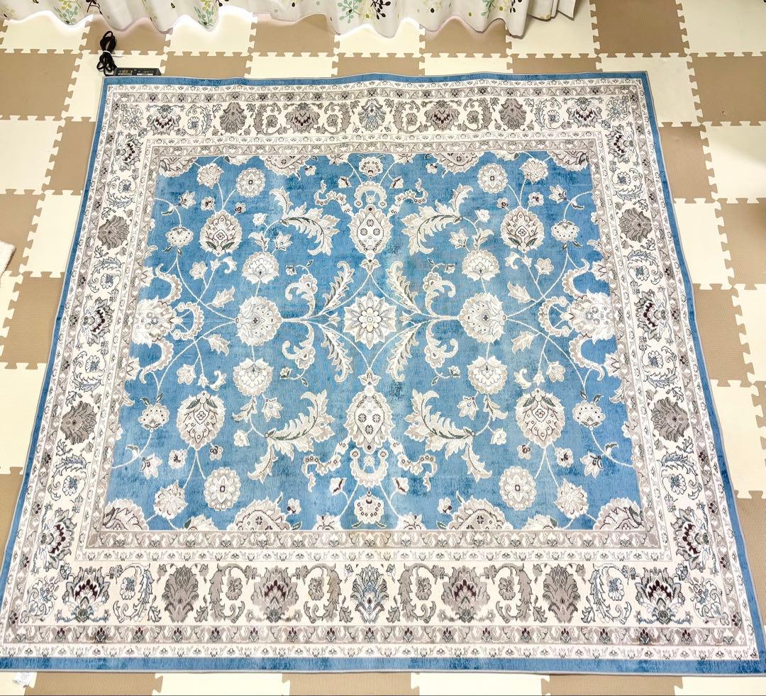 ホットカーペット ペルシャ柄 176×176cm