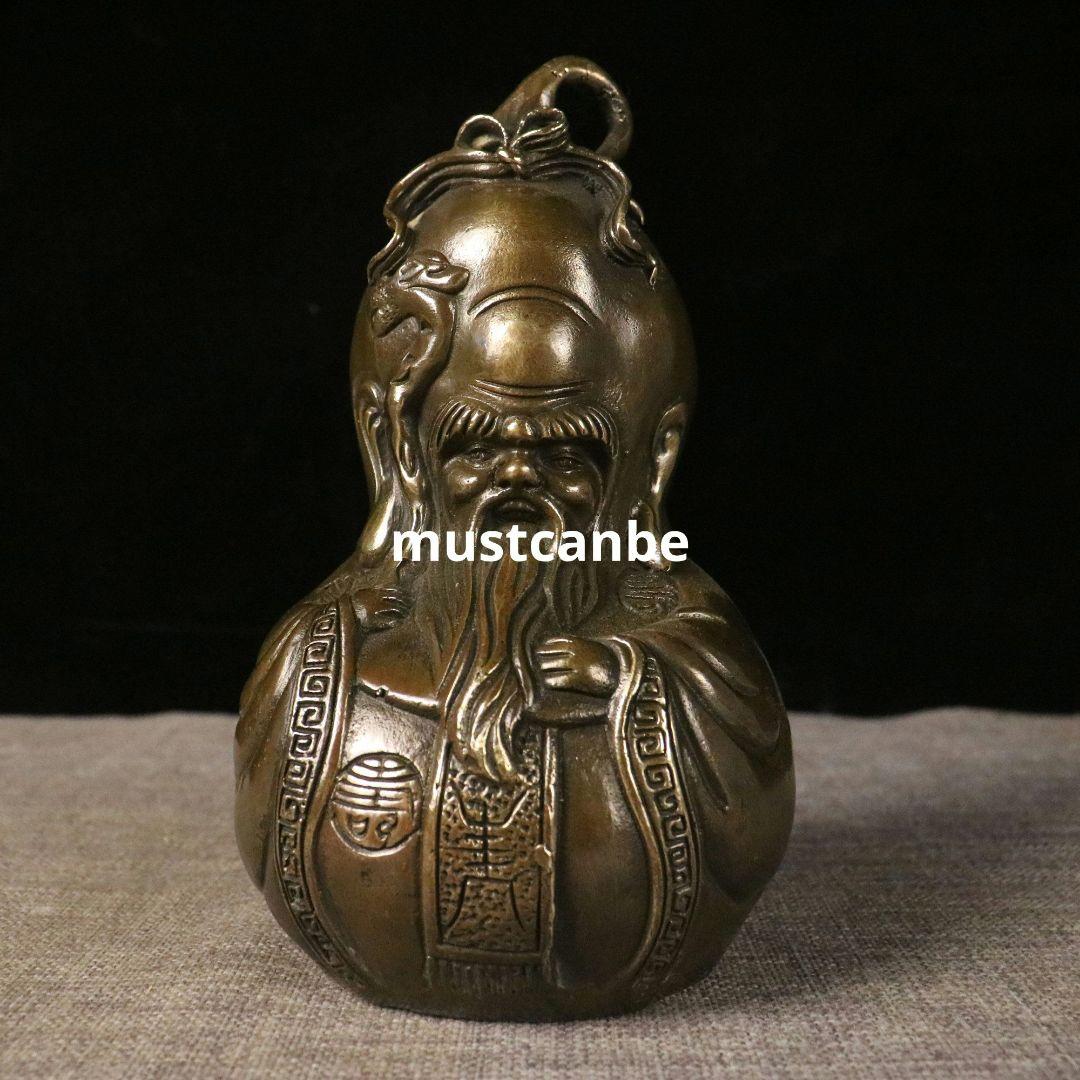 瓢簞 寿星瓢簞 応接間 玄関 寿を祝う贈り物 招き入れ福を招く銅製品 工芸品置物