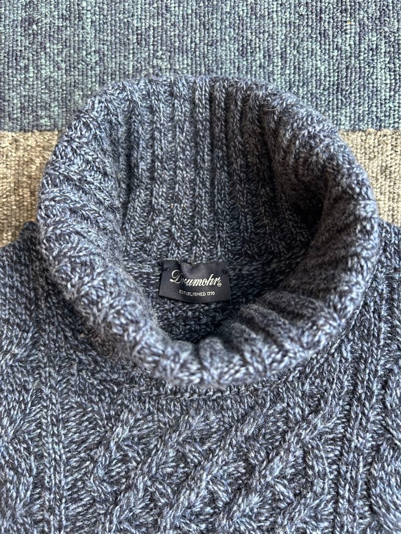 【希少】DRUMOHR（ドルモア）タートルネックニットサイズ48（L）