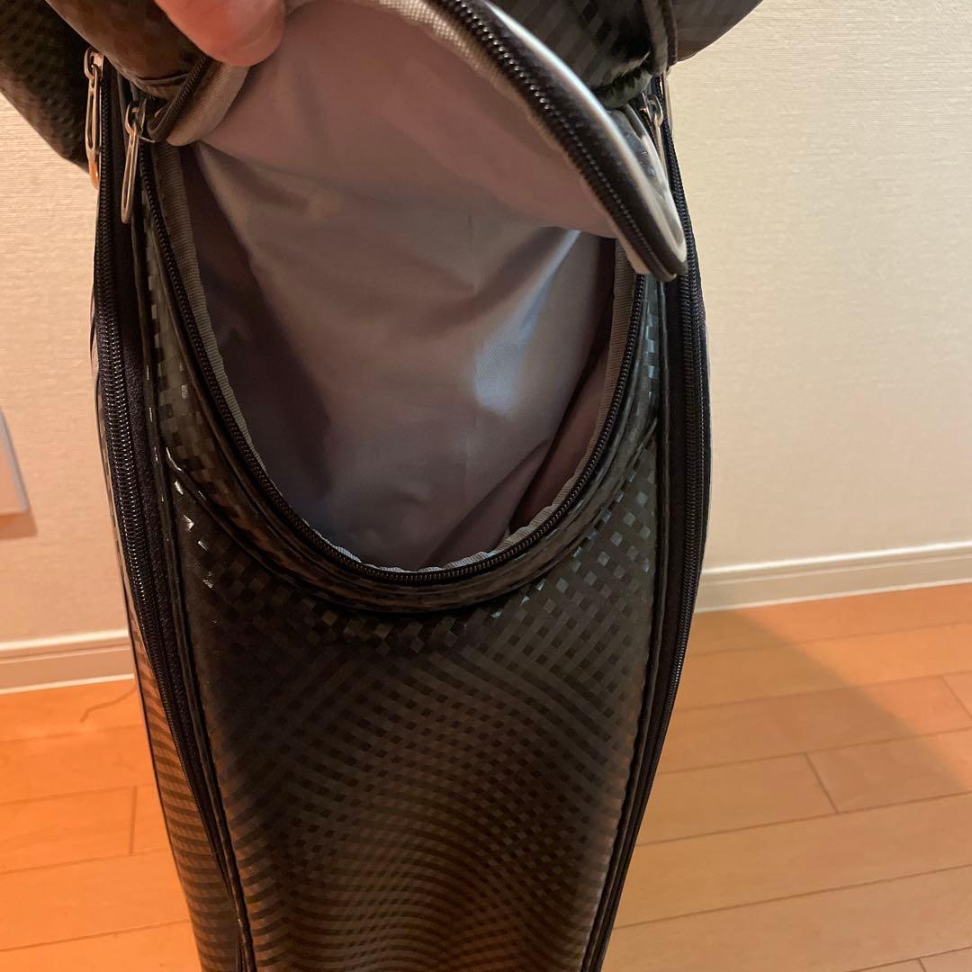 XXIO ブラック レディースキャディバッグ カーボン調