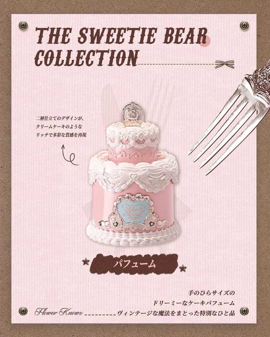 新品2点セット　フラワーノーズ　スウィーティーベアコレクションパフューム　香水