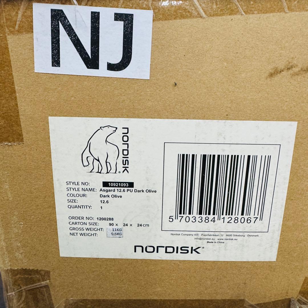 新品未開封 ノルディスク アスガルド12.6 PU SMU Dark Olive