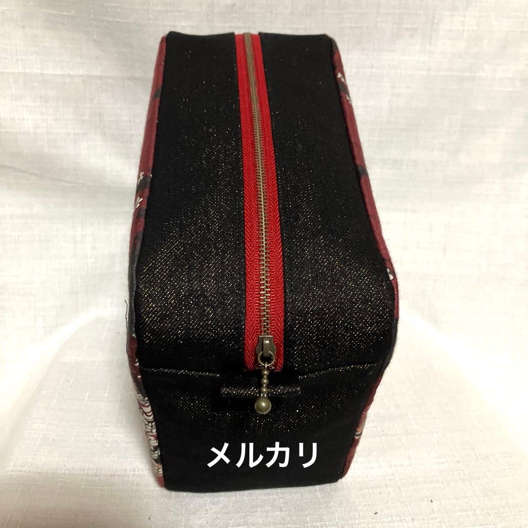 ガシャ髑髏　ハンドメイド　トートバッグ　Ｌ字ファスナー長財布　ポーチ　がま口財布
