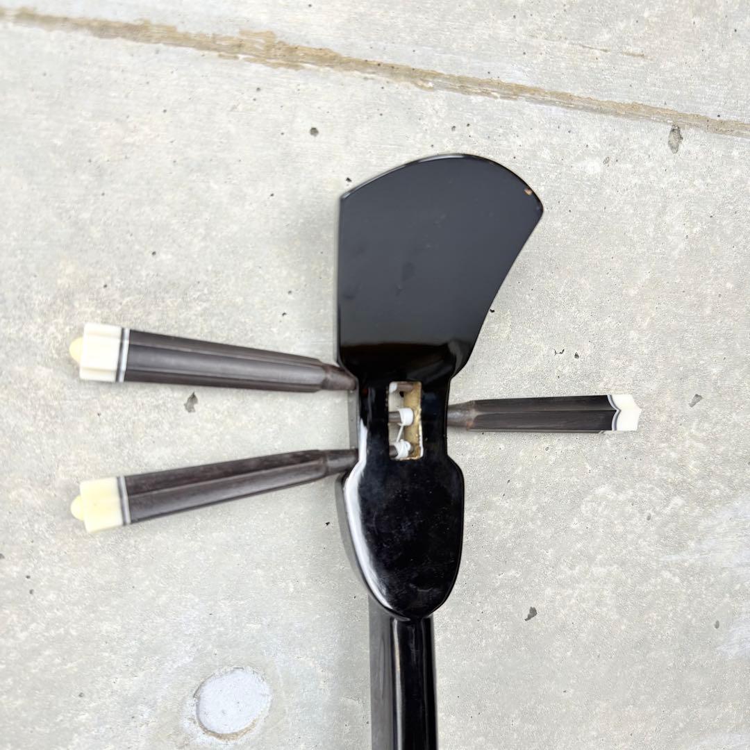 【美品！】 沖縄伝統楽器 三線 人口皮タイプ