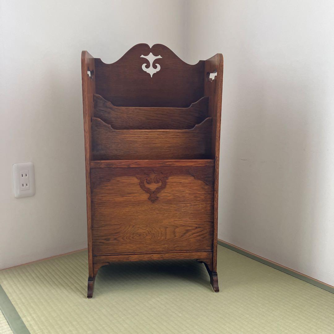 アンティーク 家具 マガジンラック 本棚　収納　イギリス 英国