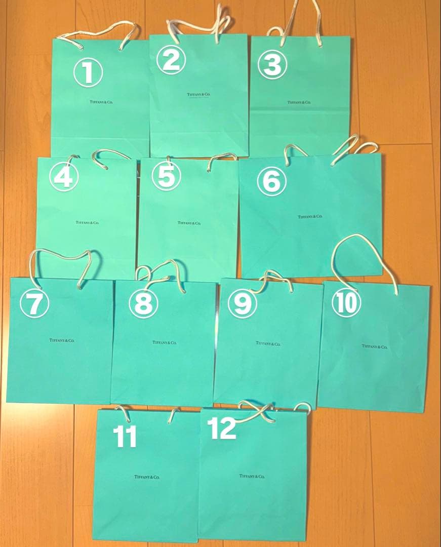 Tiffanyショッパー12枚セット　✨バラ売り可能✨