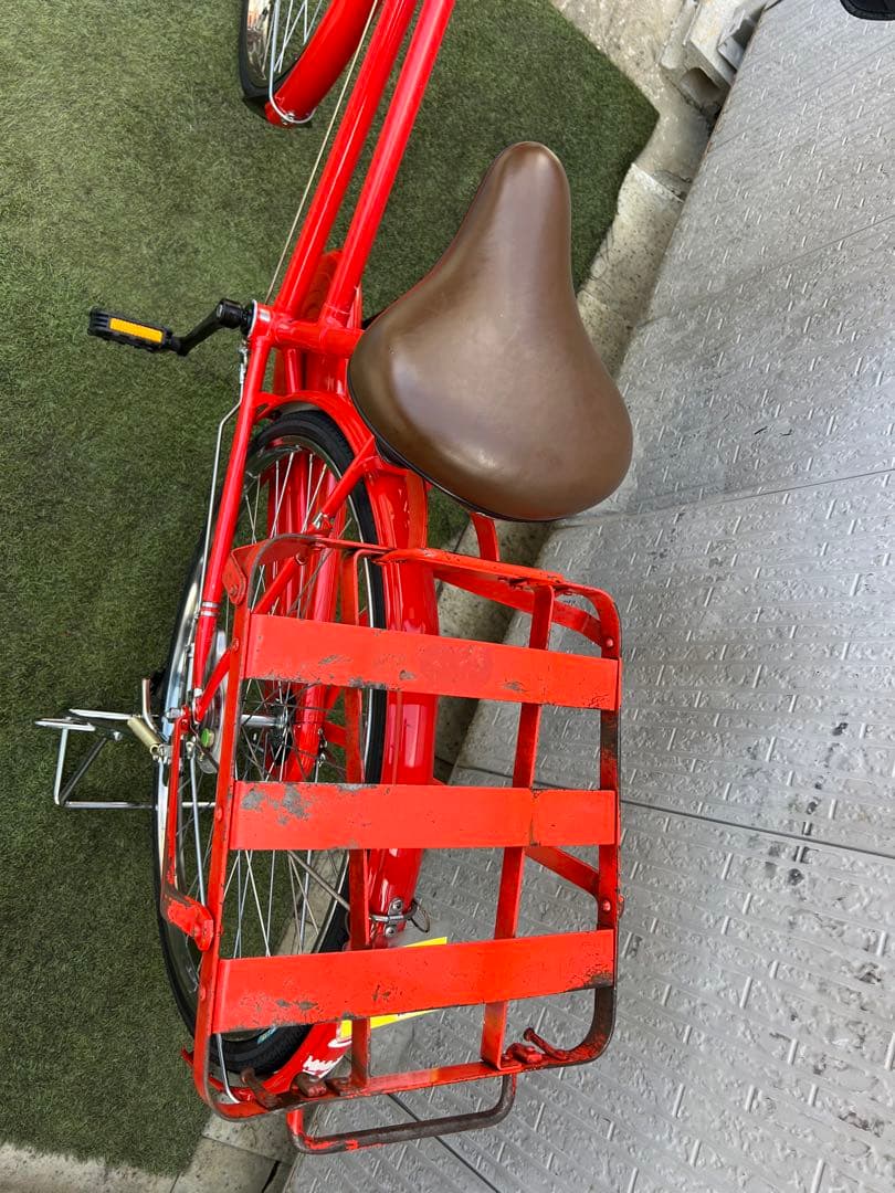 郵便局　丸石　自転車　郵便自転車　〒　26インチ