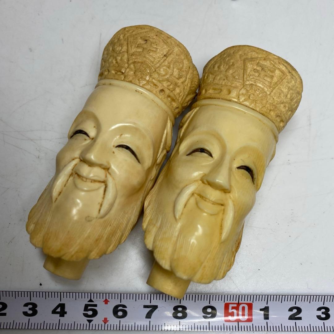 極上　仏頭2点　188g 約8.4㎝　東さ8-0120☆2F