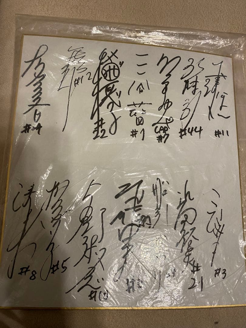 【レア】富士通レッドウェーブ 2000年代 サイン三谷藍　船引かおり　色紙