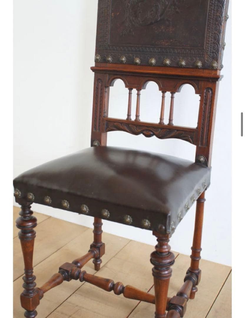 ポルトガルレザーチェア.c1 ディスプレイ用　リペア