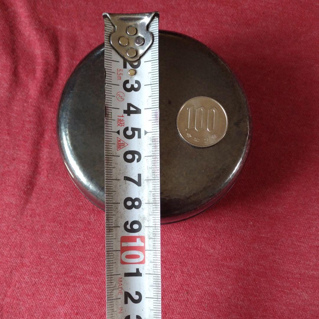 丹金。銀製。ヤンポ、やんぽ。小物入れ。菓子入れ。ボンボニエール。74g。中古品。