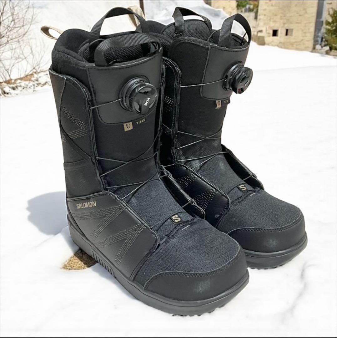 【美品】SALOMON TITAN BOA 27.5cm スノーボードブーツ
