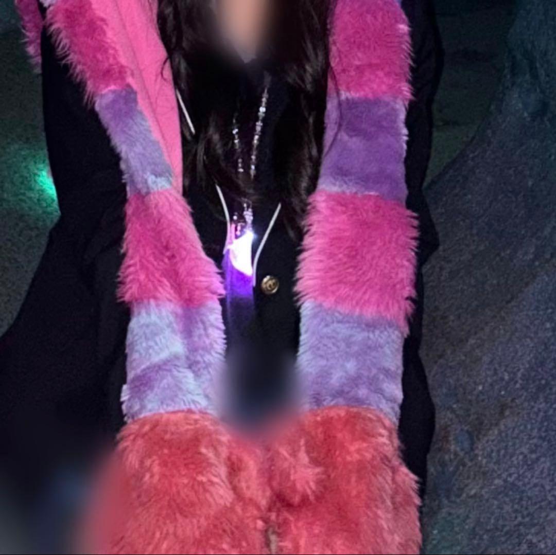 ディズニー マフラーキャップ チェシャ猫 ピンク