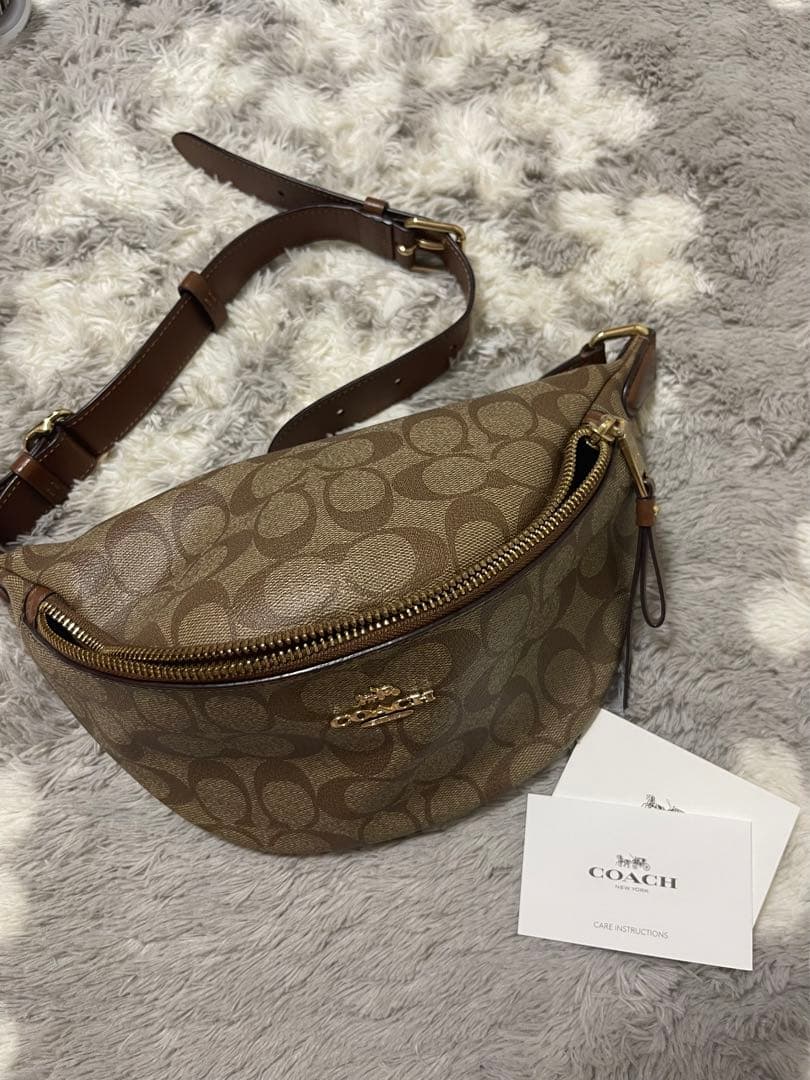 coach シグネチャー ウエストバッグ