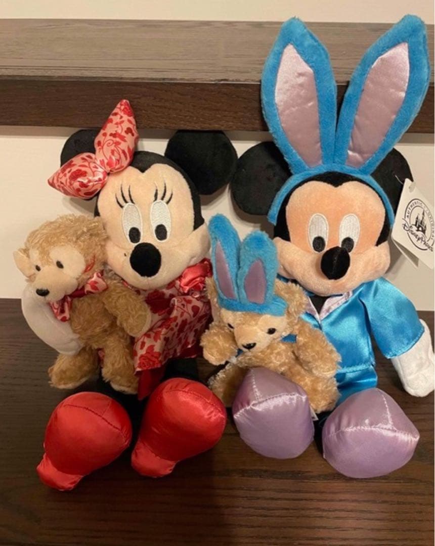 フロリダディズニー ミッキー ミニー ダッフィ ぬいぐるみ 2点セット