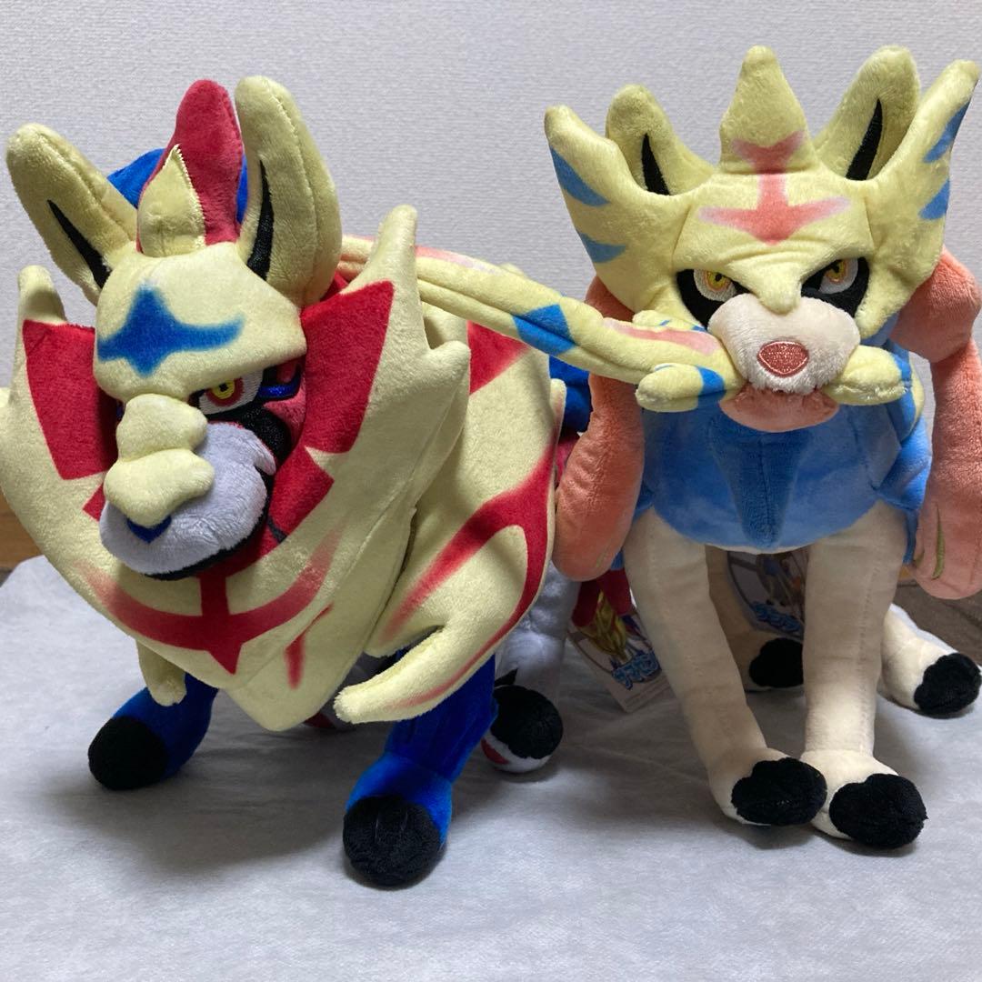 ポケモンセンター　ザシアン　ザマゼンダ　ぬいぐるみ