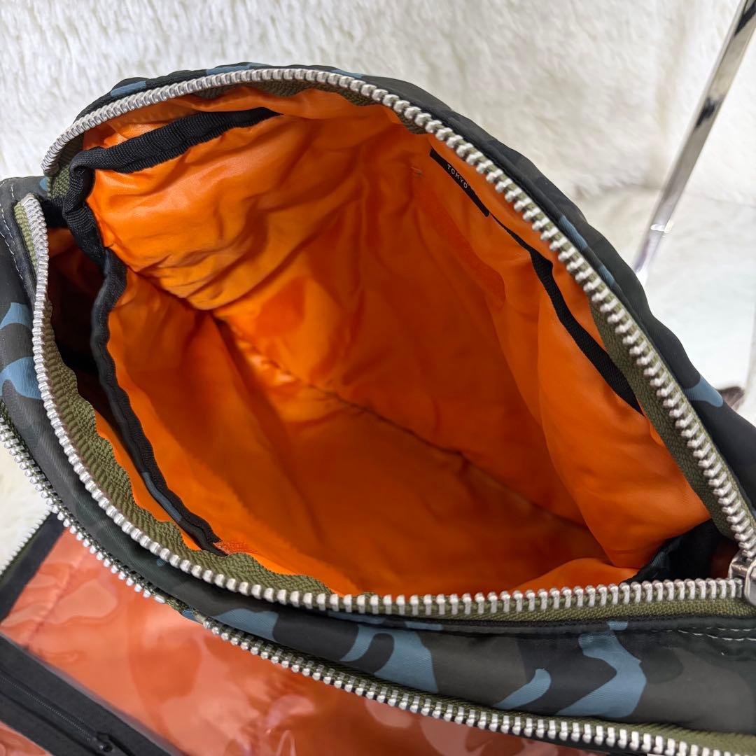 【19日まで】ポーター　タンカー　ショルダーバッグ　カモフラ　2層