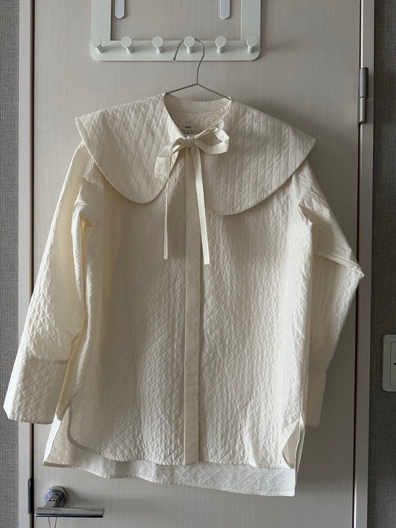 Yori アイボリー キルティングシャツ　ヨリ　38