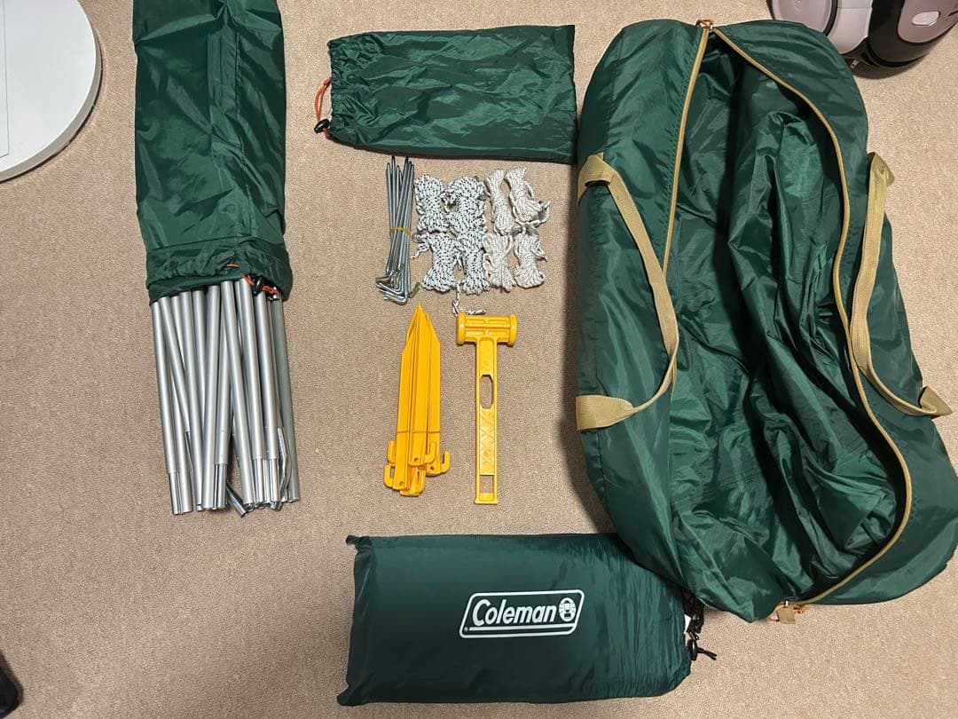 Coleman コールマンタフワイドドームⅣ/300グランドシート付美品