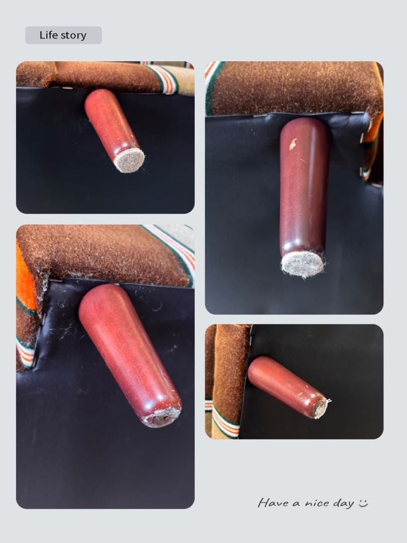 【レトロ】モケットストライプ　ソファ　チェア　1人掛　たのメル便