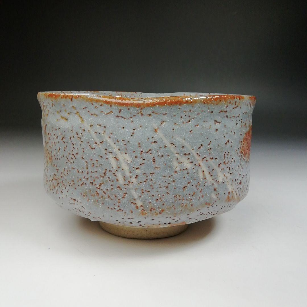 Ｔ６９４　茶碗　『鼡志野』『桃山窯　林英二 造』　共箱　抹茶碗　茶道具
