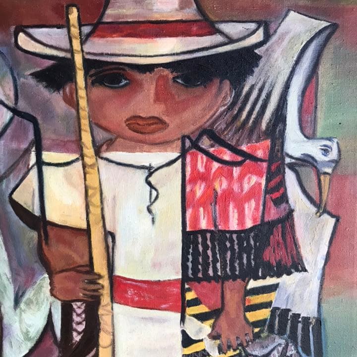 50s〜 アメリカアンティーク 絵画 USA カントリー ミッドセンチュリー