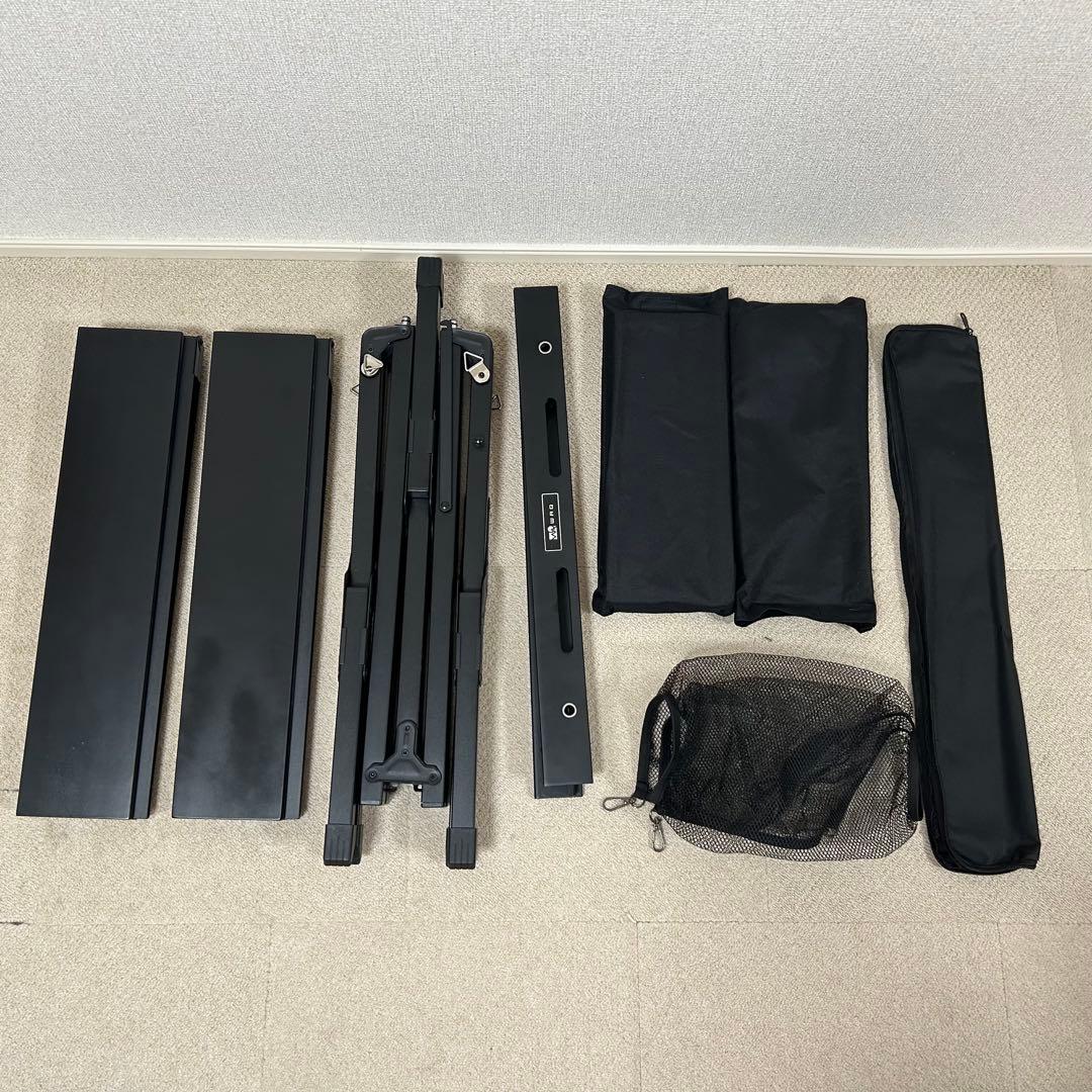 WAQマルチローテーブル 黒　アウトドアテーブル