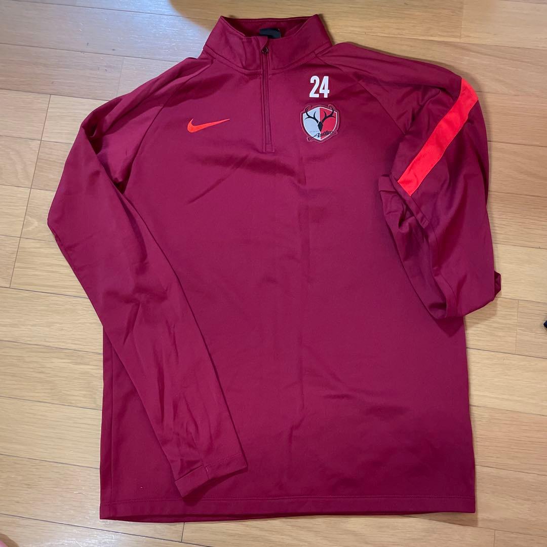 Nike DRI-FIT 赤ジャージとネイビーパンツセット 上下ジャージセット