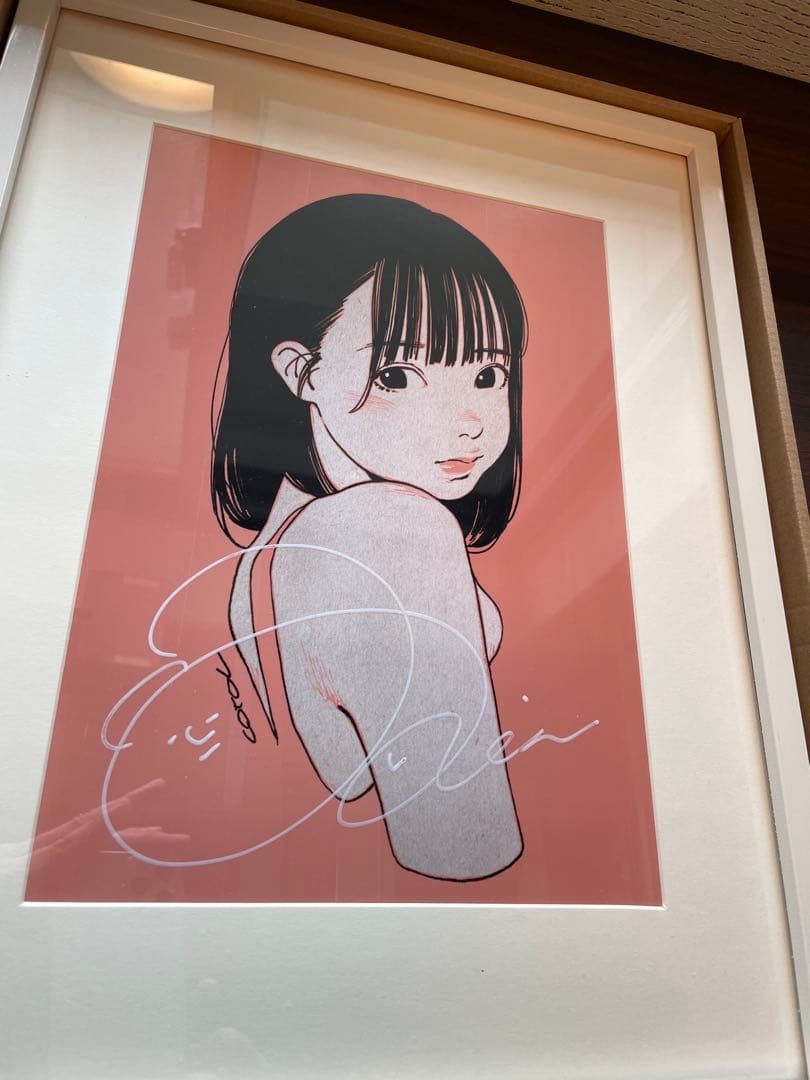 来栖りん、古塔つみ　シルクスクリーン　直筆サイン入り