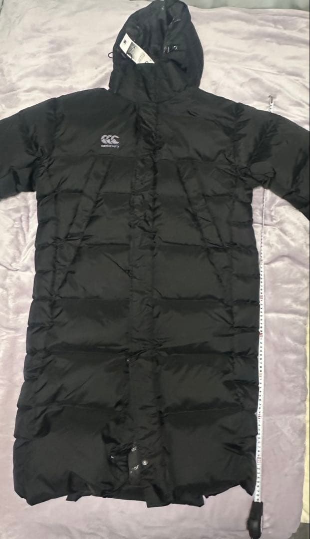 山*2様 Canterbury フード付きロングダウンジャケット ブラック
