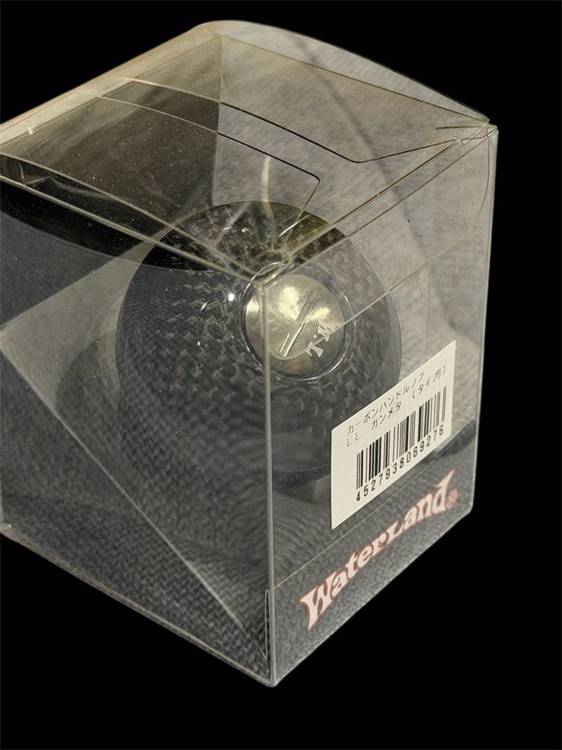 ウォーターランド カーボンハンドルノブLL ガンメタ　タイプB