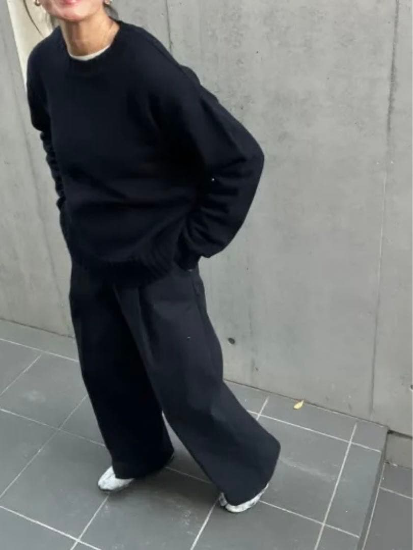 新品　JULY NINE チノパン　ネイビー　S