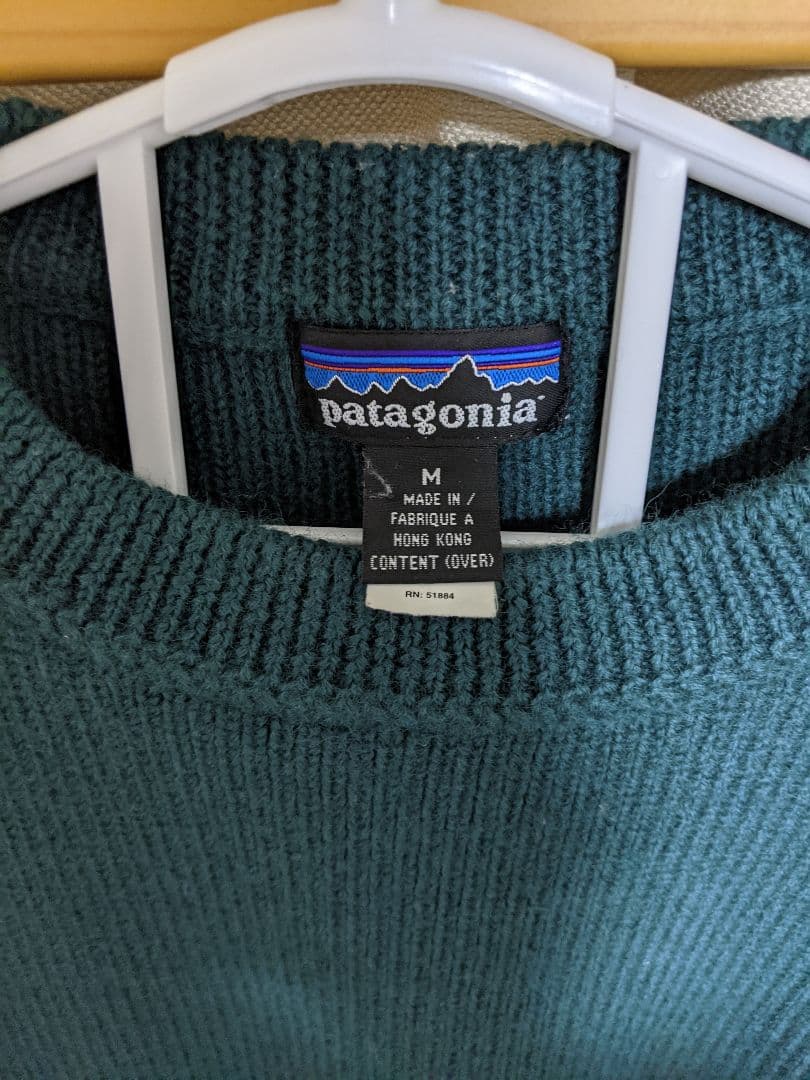 patagonia ダークグリーン セーター M 香港製