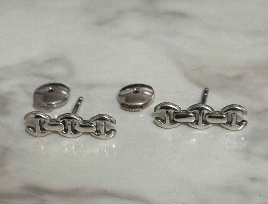 ホーセンブース ピアス シルバー 925 トグル スタッズ トライリンク