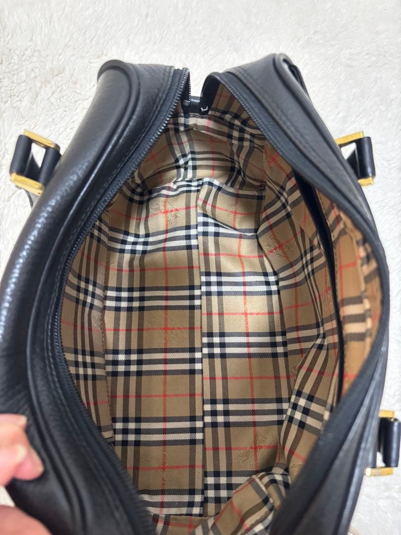 BURBERRY バーバリー バーバリーズ　ハンドバッグ ブラック　ヴィンテージ