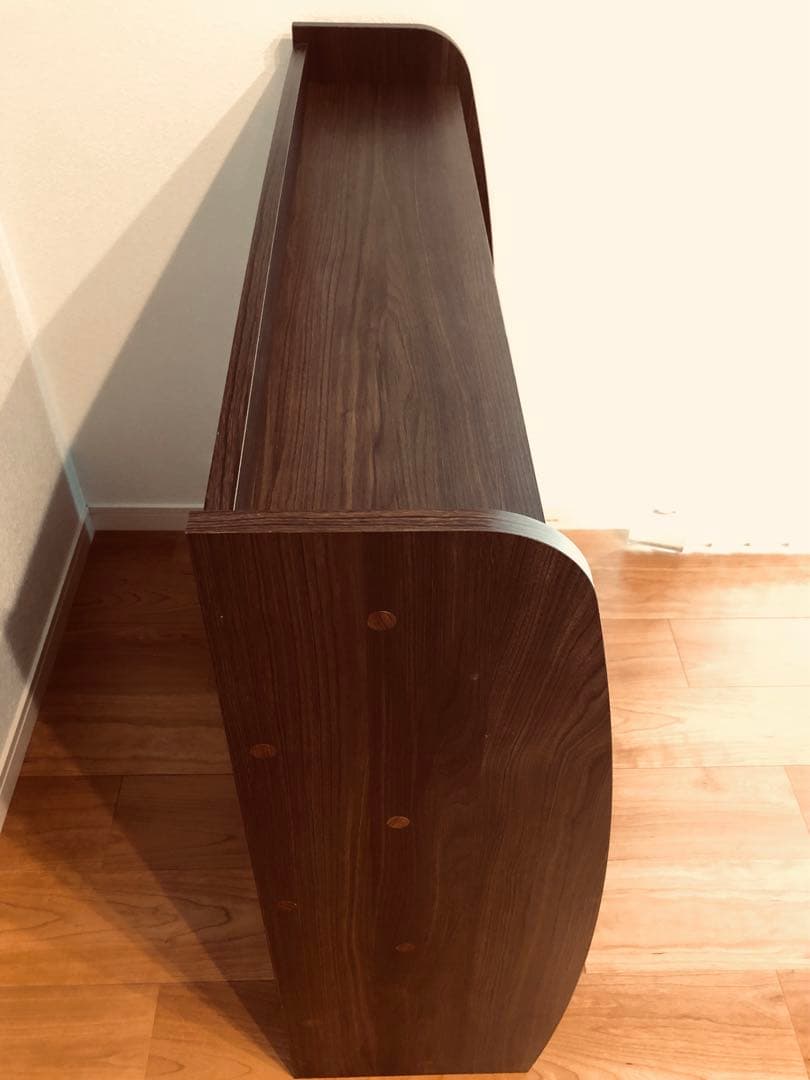 本棚 ロータイプ 幅93cm 木目調 絵本ラック 収納 Large