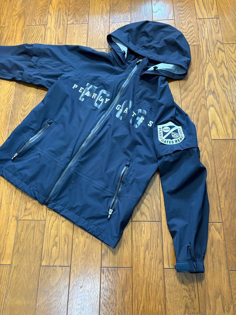 高級！パーリーゲイツ ゴルフジャケット フリースインナー付パーカー サイズ6